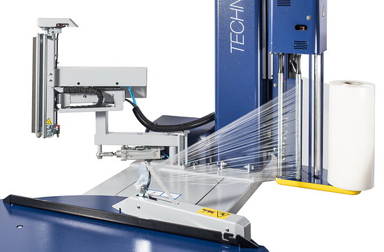 缠绕机自动上断膜机构